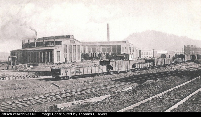 "P.R.R. Roundhouse and Shops," c. 1911